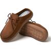 image:imageDearfoams Mens Fowler Moc Toe Clog With Tie Indoor Outdoor Supportive House ShoeChestnut