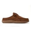 image:imageDearfoams Mens Fowler Moc Toe Clog With Tie Indoor Outdoor Supportive House ShoeChestnut