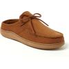 image:imageDearfoams Mens Fowler Moc Toe Clog With Tie Indoor Outdoor Supportive House ShoeChestnut