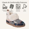 image:imageDearfoams Womens Moritz Mountain Energy Return Technology BootieNavy Plaid