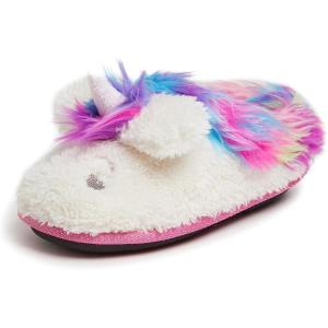 image:imageDearfoams Kids Kids Toddlers Whimsical Animal Critter Washable SlipperMulti Unicorn