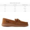 image:imageDearfoams Mens Energy Return Comfort IndoorOutdoor Memory Foam Moccasin with TieChestnut