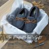 image:imageDearfoams Mens Energy Return Comfort IndoorOutdoor Memory Foam Moccasin with TieDark Heather Grey