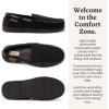 image:imageDearfoams Mens Keaton Memory Foam Indoor Outdoor Moccasin With Wide Widths SlipperBlack Perforated