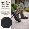 image:imageDearfoams Mens Keaton Memory Foam Indoor Outdoor Moccasin With Wide Widths SlipperPavement Microsuede