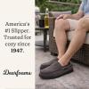 image:imageDearfoams Mens Keaton Memory Foam Indoor Outdoor Moccasin With Wide Widths SlipperPavement Microsuede