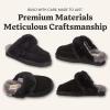 image:imageDearfoams Womens Melville Genuine Shearling ScuffBlack