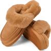 image:imageDearfoams Womens Melville Genuine Shearling ScuffChestnut