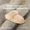 image:imageDearfoams Womens Melville Genuine Shearling ScuffSand