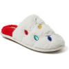 image:imageDearfoams Womens Ugly Sweater Closed Toe Scuff SlipperChristmas Lights