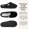 image:imageDearfoams womens Leslie Washable Memory Foam Terry Clog With Wide WidthsBlack Velour