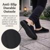 image:imageDearfoams womens Leslie Washable Memory Foam Terry Clog With Wide WidthsBlack Velour