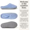 image:imageDearfoams womens Leslie Washable Memory Foam Terry Clog With Wide WidthsIceberg Blue Terry