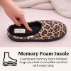 image:imageDearfoams womens Leslie Washable Memory Foam Terry Clog With Wide WidthsLeopard Velour