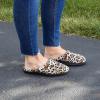 image:imageDearfoams womens Leslie Washable Memory Foam Terry Clog With Wide WidthsLeopard Velour