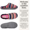 image:imageDearfoams womens Leslie Washable Memory Foam Terry Clog With Wide WidthsMulti Stripes Terry