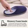 image:imageDearfoams womens Leslie Washable Memory Foam Terry Clog With Wide WidthsPeacoat Navy Terry
