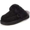 image:imageDearfoams Womens Melville Genuine Shearling ScuffBlack