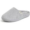 image:imageDearfoams womens Leslie Washable Memory Foam Terry Clog With Wide WidthsSleet Velour
