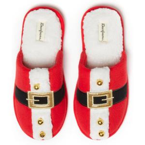 image:imageDearfoams Womens Ugly Sweater Closed Toe Scuff SlipperSanta