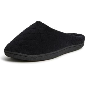 image:imageDearfoams womens Leslie Washable Memory Foam Terry Clog With Wide WidthsBlack Terry