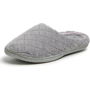 image:imageDearfoams womens Leslie Washable Memory Foam Terry Clog With Wide WidthsMedium Grey Terry