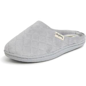 image:imageDearfoams womens Leslie Washable Memory Foam Terry Clog With Wide WidthsSleet Velour