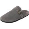 image:imageDearfoams Mens House Slipper Memory Foam Suede Scuff  Finn Soft Footbed Indoor ShoesPavement