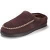 image:imageDearfoams Mens House Slipper Memory Foam Suede Clog  Beckett Breathable Indoor ShoesCoffee