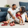 image:imageDearfoams Baby amp Kids Bear Matching Family Slipper Christmas GiftsBaby Bear Crme Brulee