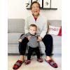 image:imageDearfoams Baby amp Kids Bear Matching Family Slipper Christmas GiftsBaby Bear Furry Plaid