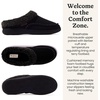 image:imageDearfoams Mens Breathable Memory Foam Slip on Marshall Indoor House Shoe Moccasin SlipperBlack