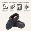 image:imageDearfoams Mens Breathable Memory Foam Slip on Marshall Indoor House Shoe Moccasin SlipperGrey Plaid