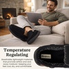 image:imageDearfoams Mens Keaton Moccasin House Shoes With Memory Foam Indoor Slippers With Wide WidthsBlack Twill