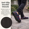 image:imageDearfoams Mens Keaton Moccasin House Shoes With Memory Foam Indoor Slippers With Wide WidthsBlue Plaid