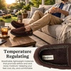 image:imageDearfoams Mens Keaton Moccasin House Shoes With Memory Foam Indoor Slippers With Wide WidthsCoffee Microsuede