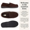 image:imageDearfoams Mens Keaton Moccasin House Shoes With Memory Foam Indoor Slippers With Wide WidthsCoffee Microsuede