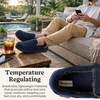 image:imageDearfoams Mens Keaton Moccasin House Shoes With Memory Foam Indoor Slippers With Wide WidthsNavy Twill