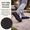 image:imageDearfoams Mens Keaton Moccasin House Shoes With Memory Foam Indoor Slippers With Wide WidthsNavy Twill