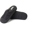 image:imageDearfoams Mens Max Quilted Nylon Slide SlipperBlack