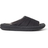 image:imageDearfoams Mens Max Quilted Nylon Slide SlipperBlack