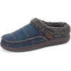 image:imageDearfoams Mens Breathable Memory Foam Slip on Marshall Indoor House Shoe Moccasin SlipperNavy Plaid