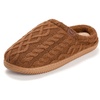 image:imageDearfoams Mens Case Casual Clog Chestnut Cable Knit M