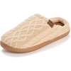 image:imageDearfoams Mens Case Casual Clog Creme Brulee Cable Knit S
