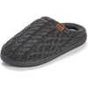 image:imageDearfoams Mens Case Casual Clog Dark Heather Grey Cable Knit XL