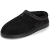 image:imageDearfoams Mens Dean Genuine Suede Clog With Embroidery Black Taping 9