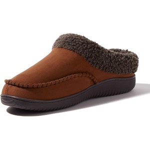 image:imageDearfoams Mens Breathable Memory Foam Slip on Marshall Indoor House Shoe Moccasin SlipperChestnut