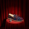 image:imageDearfoams Mens Indoor Outdoor Breathable Pierce MoccasinBlue Plaid