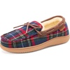 image:imageDearfoams Mens Indoor Outdoor Breathable Pierce MoccasinBlue Plaid