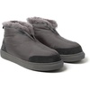 image:imageDearfoams Mens Fireside Nylon Australian Shearling Water Resistant Aprs Winter Warm Up BootieGrey Pavement